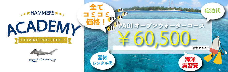 PADI オープンウォーターコース